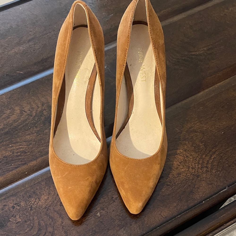 Nine West Women's Brown Suede Heels